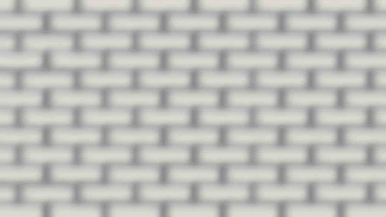 Bricks, or a six-sided poly-surface, are stacked upon each other to compose a wall-surface.